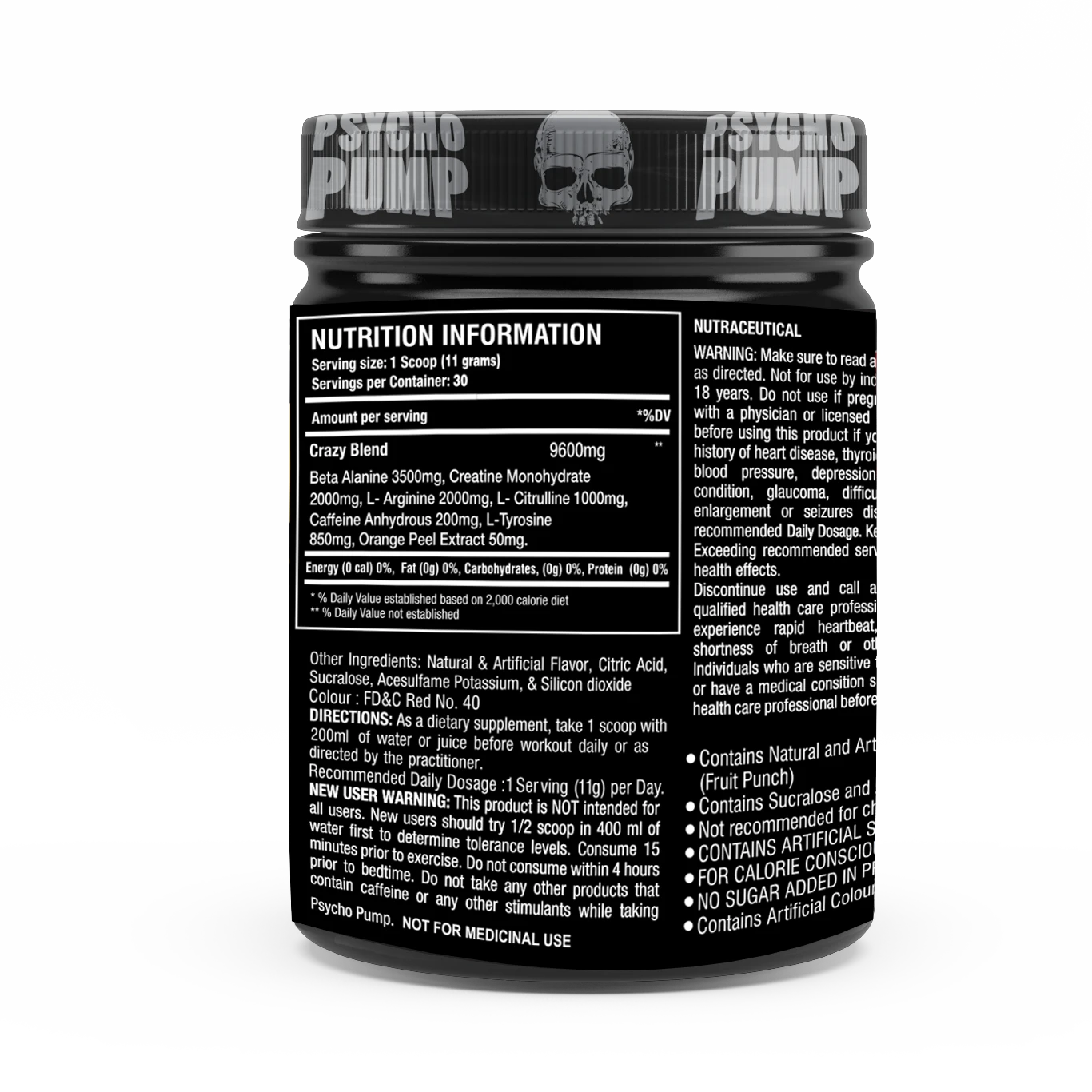 One Science Nutrition Psycho Pump PreWorkout - 330 gm (0.72 Lb)
