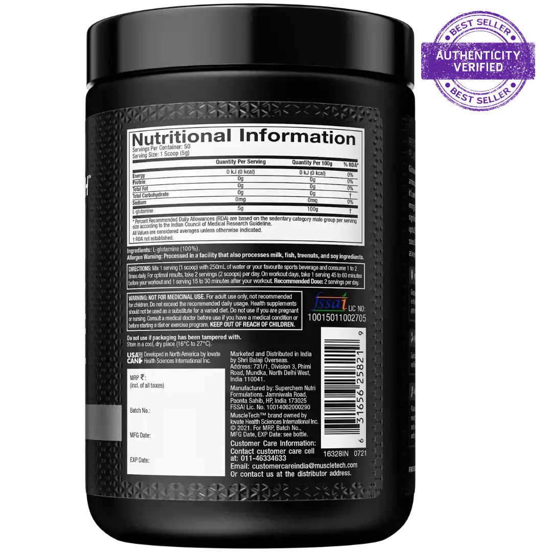 Muscletech™ Platinum 100% Glutamine 250g