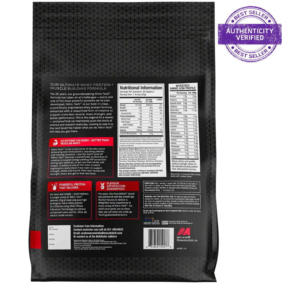 Muscletech™ Nitro-Tech™ Whey Protein | Milk Chocolate
