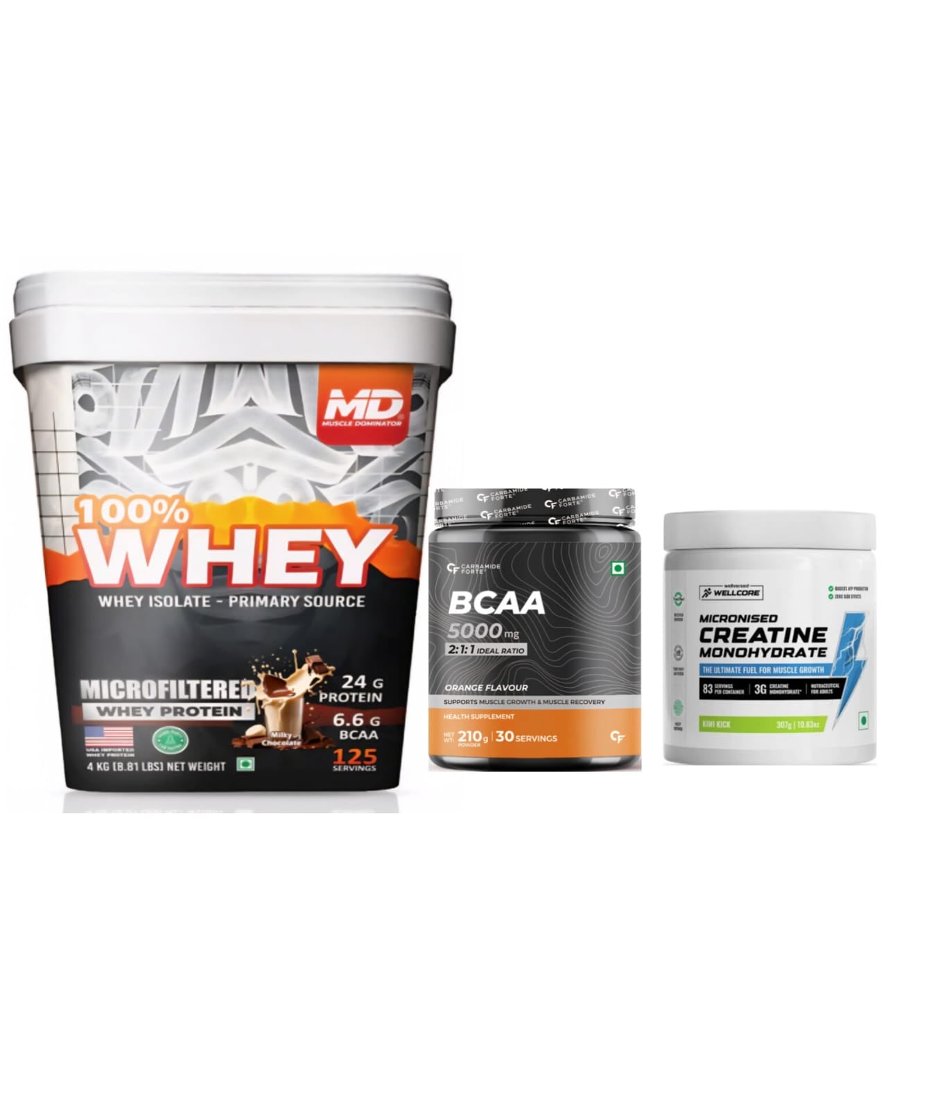 MD 4kgs Whey Combo