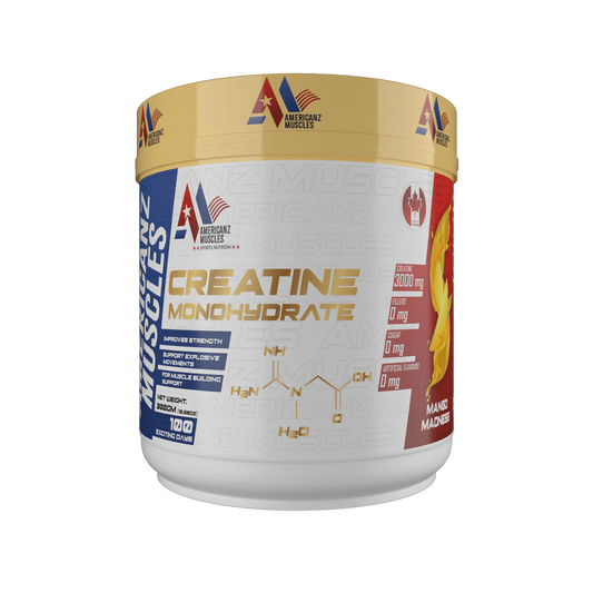 Americanz Muscles Creatine Monohydrate 60 Serving | Mango Madness