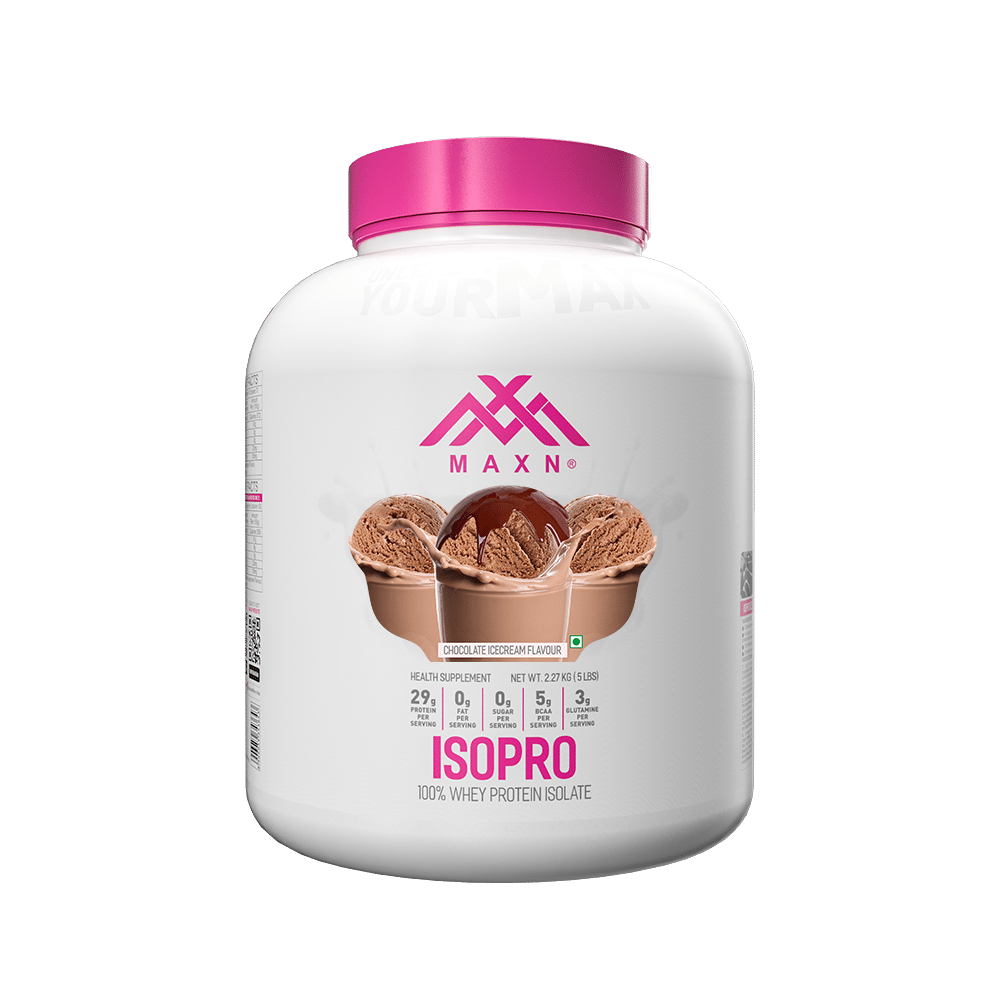 Maxn ISOPRO – Whey Protein Isolate 5lbs | Chocolate Ice Cream