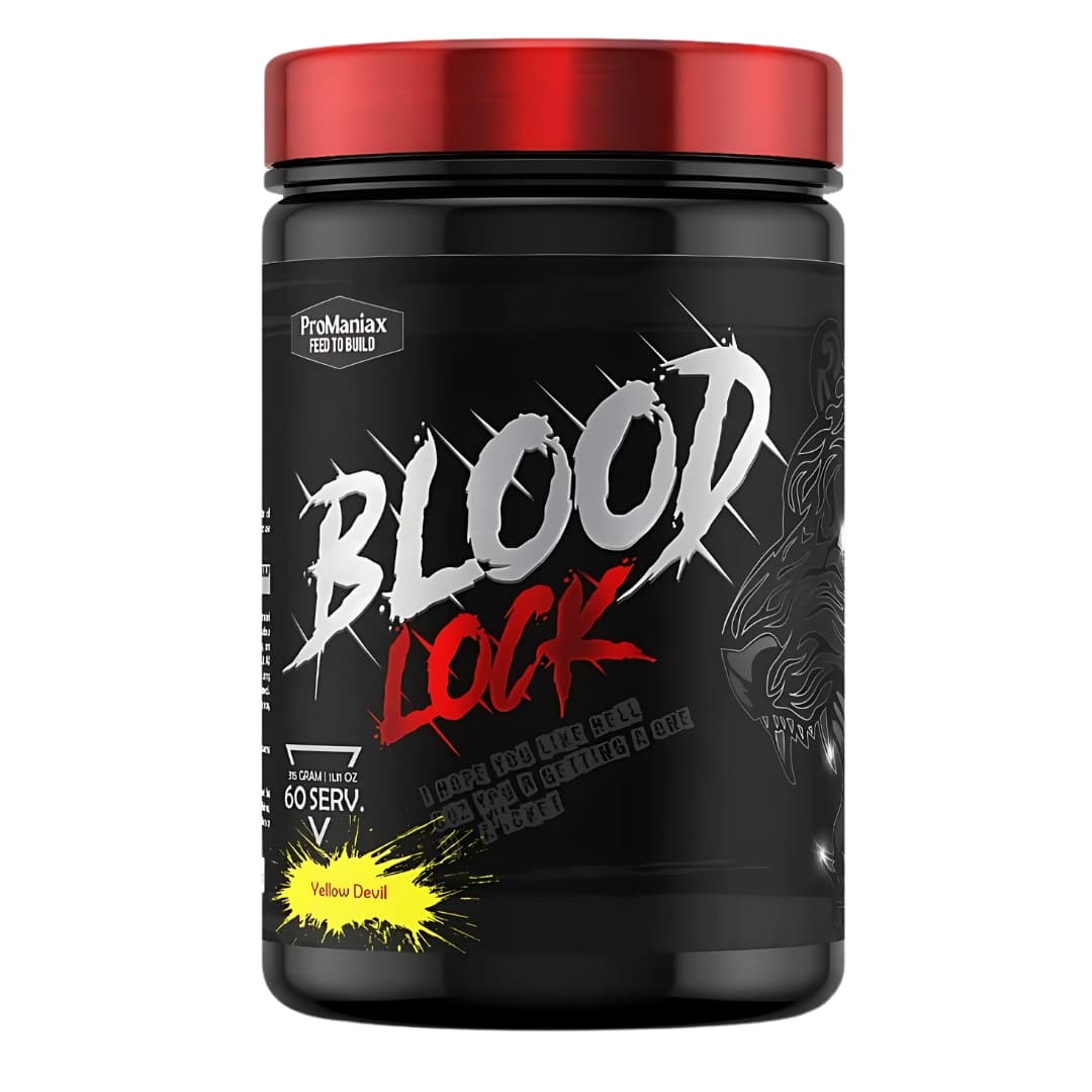 ProManiax Blood Lock Stim-Loaded Pre-Workout  (315g, 60 Servings)