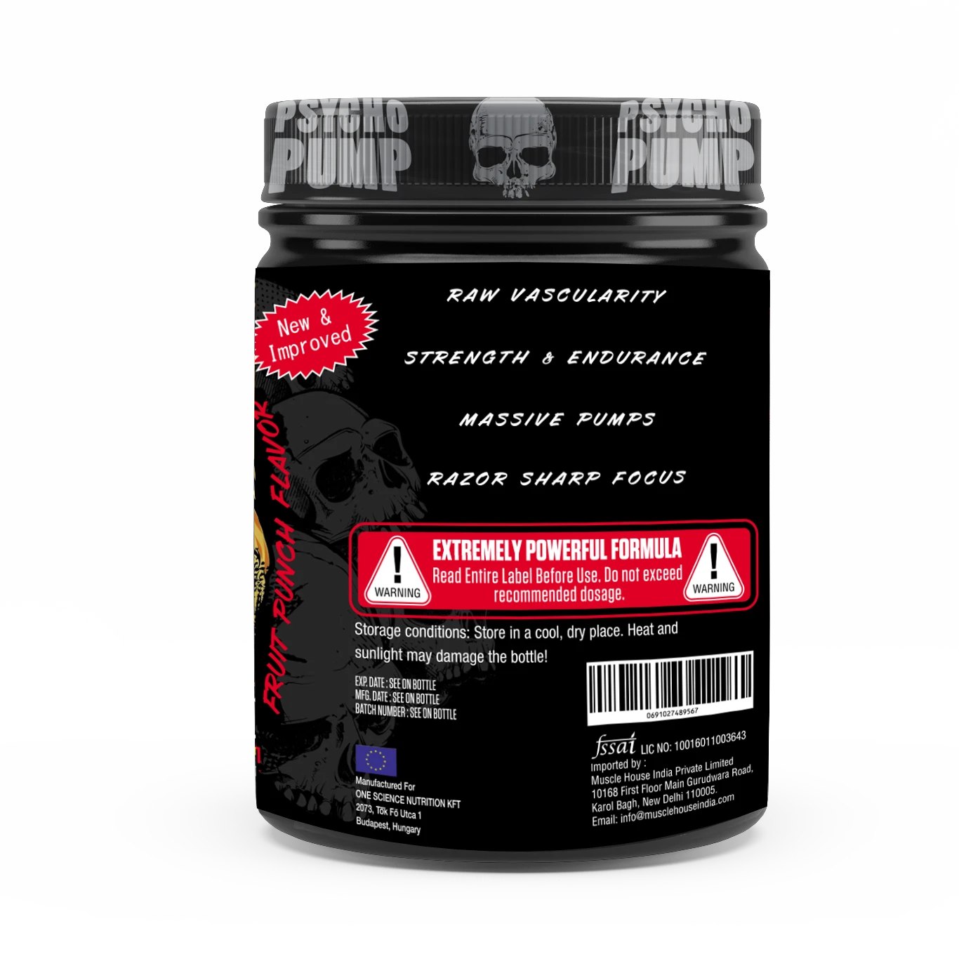 One Science Nutrition Psycho Pump PreWorkout - 330 gm (0.72 Lb)