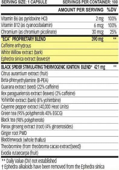 Cloma Pharma Black Spider 100 capsule