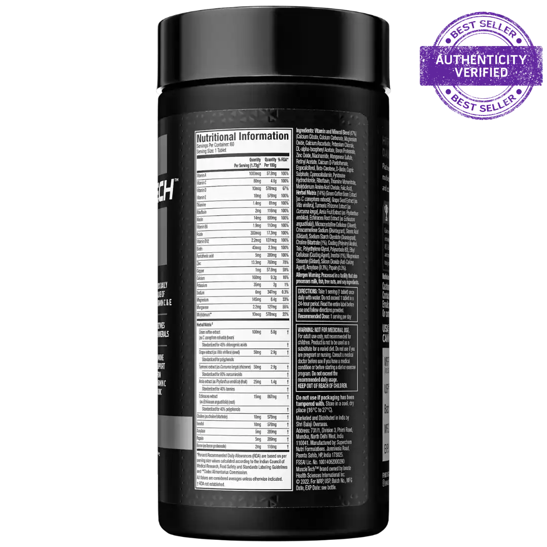 Muscletech™ Platinum Multivitamin 60 capsules