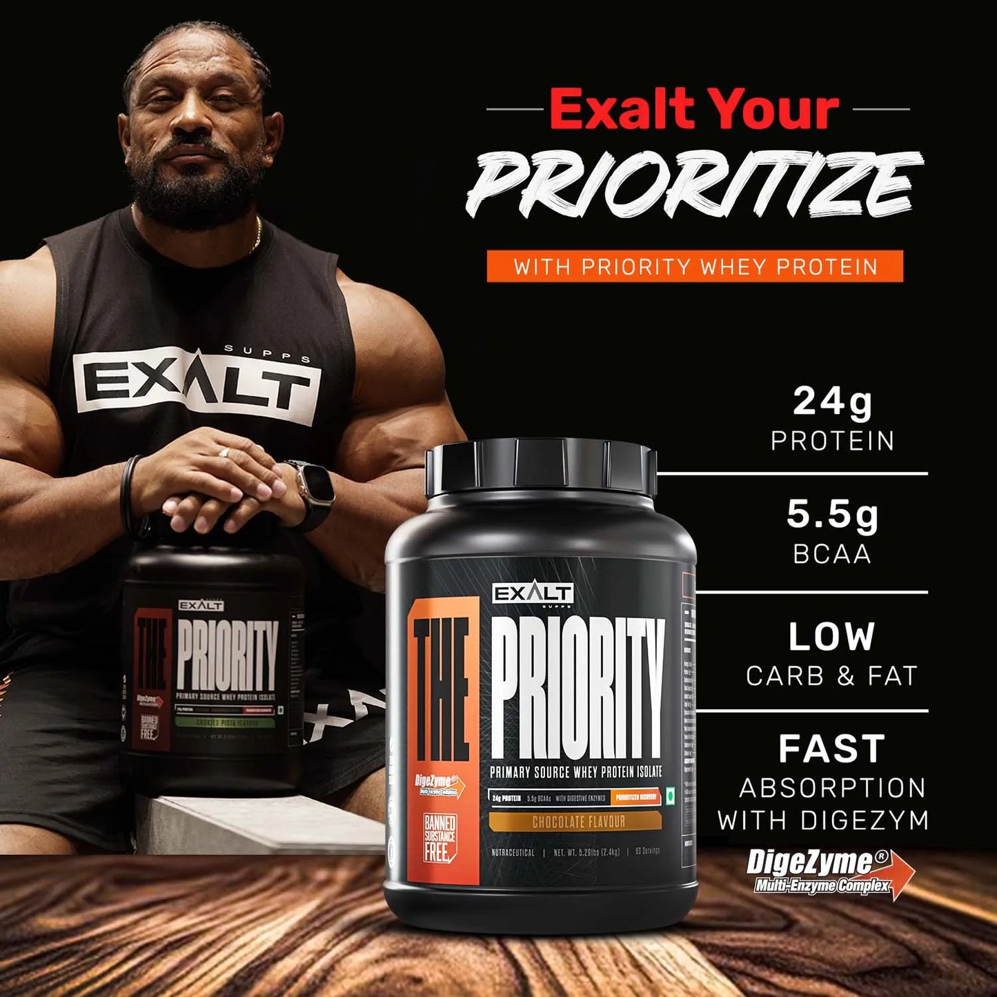 Exalt Supps The Priority Whey Protein - 5.29 lbs