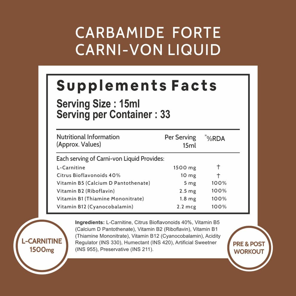 Carbamide Forte L- Carnitine 1500mg | Citrus Burst